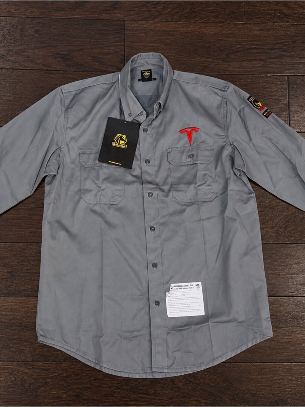 Black Stallion FR Foundation Series Work Shirt Gray Men’s Large NWT